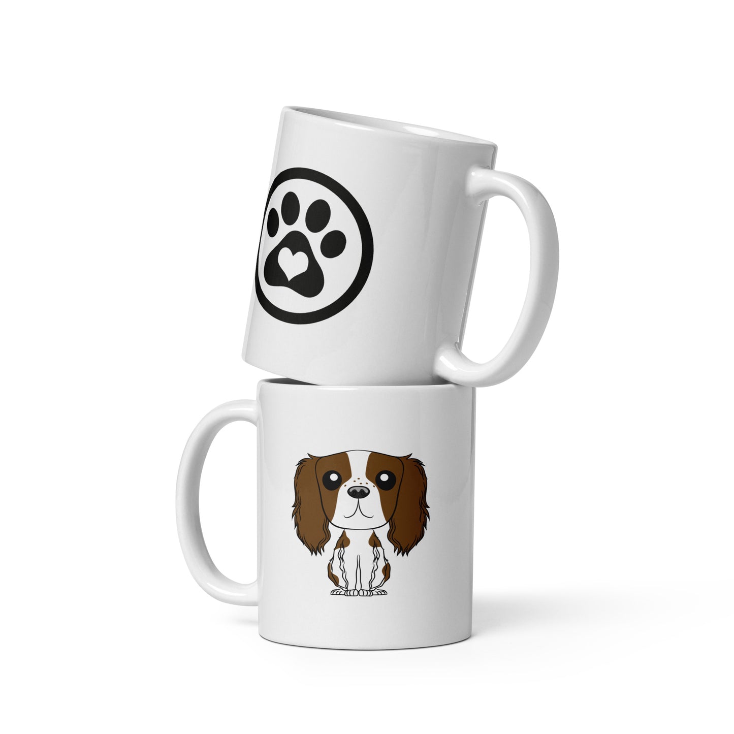 King Cav White glossy mug