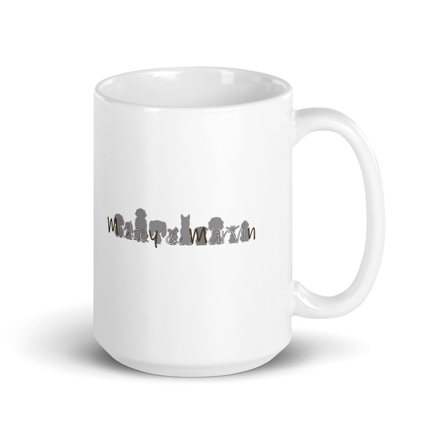 Frenchie - Talk to the hand - White glossy mug