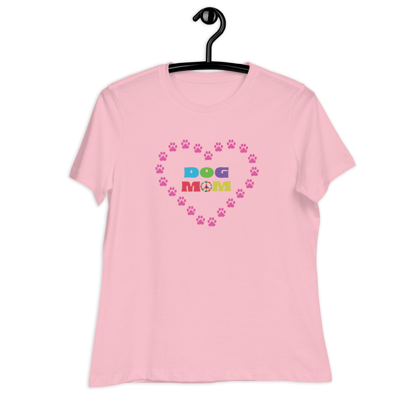 Dog Mom Paw heart - Women's Relaxed T-Shirt